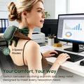 4D massage device simulates manual massage, provides deep tissue pain relief, and is a portable electric massage device